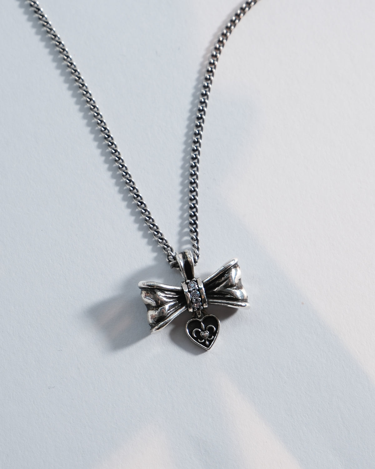 925 Silver Bow Pendant